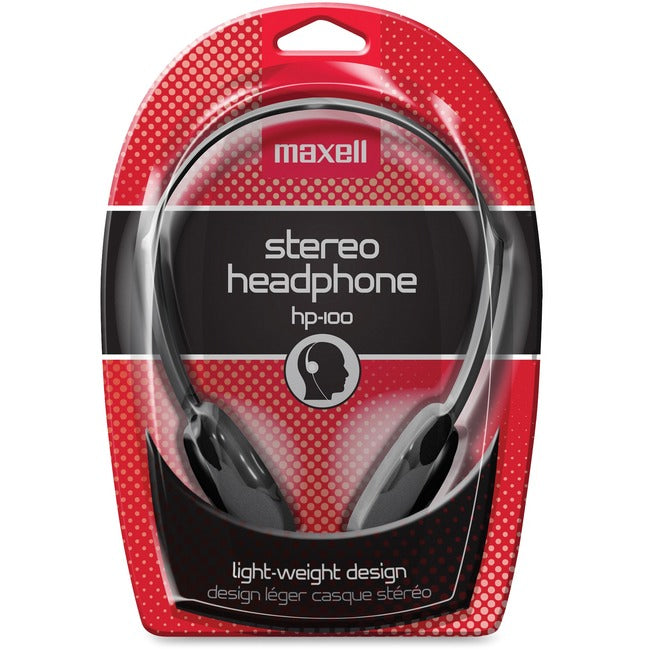 Maxell HP-100 Lightweight Stereo Headphone - 190319