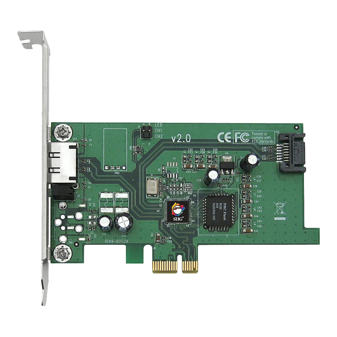 SIIG eSATA II PCIe i/e Adaptor - SC-SAE212-S2