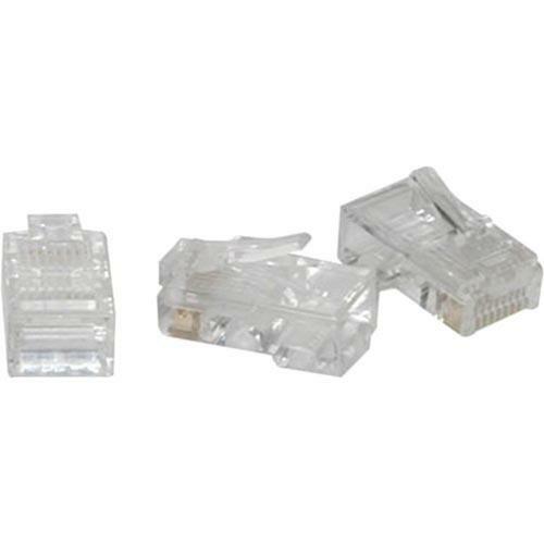 C2G RJ45 Cat5 8x8 Modular Plug for Flat Stranded Cable - 100pk - 01949