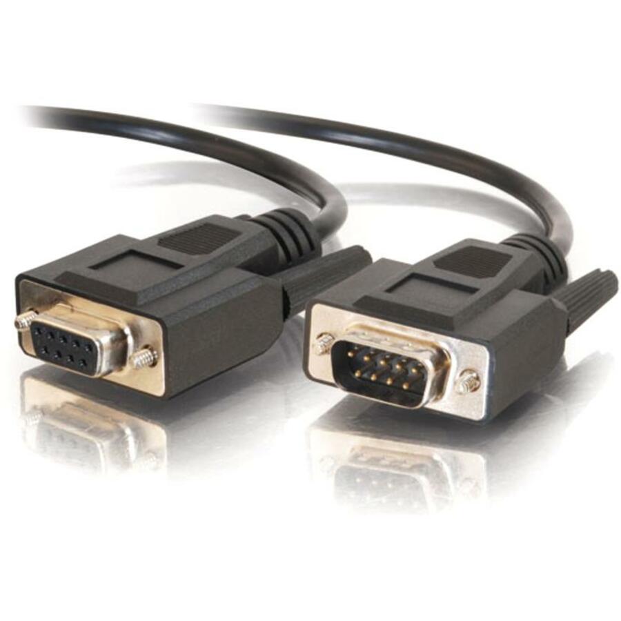 C2G 6ft DB9 M/F Extension Cable - Black - 52030