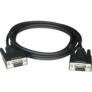 C2G 10ft DB9 F/F Null Modem Cable - Black - 52039