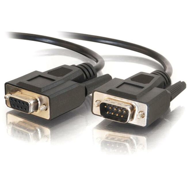 C2G 50ft DB9 M/F Extension Cable - Black - 52034