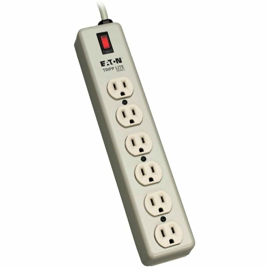 Eaton Tripp Lite Series Industrial Power Strip, 6-Outlet, 6 ft. (1.8 m) Cord, Beige - 6SPDX