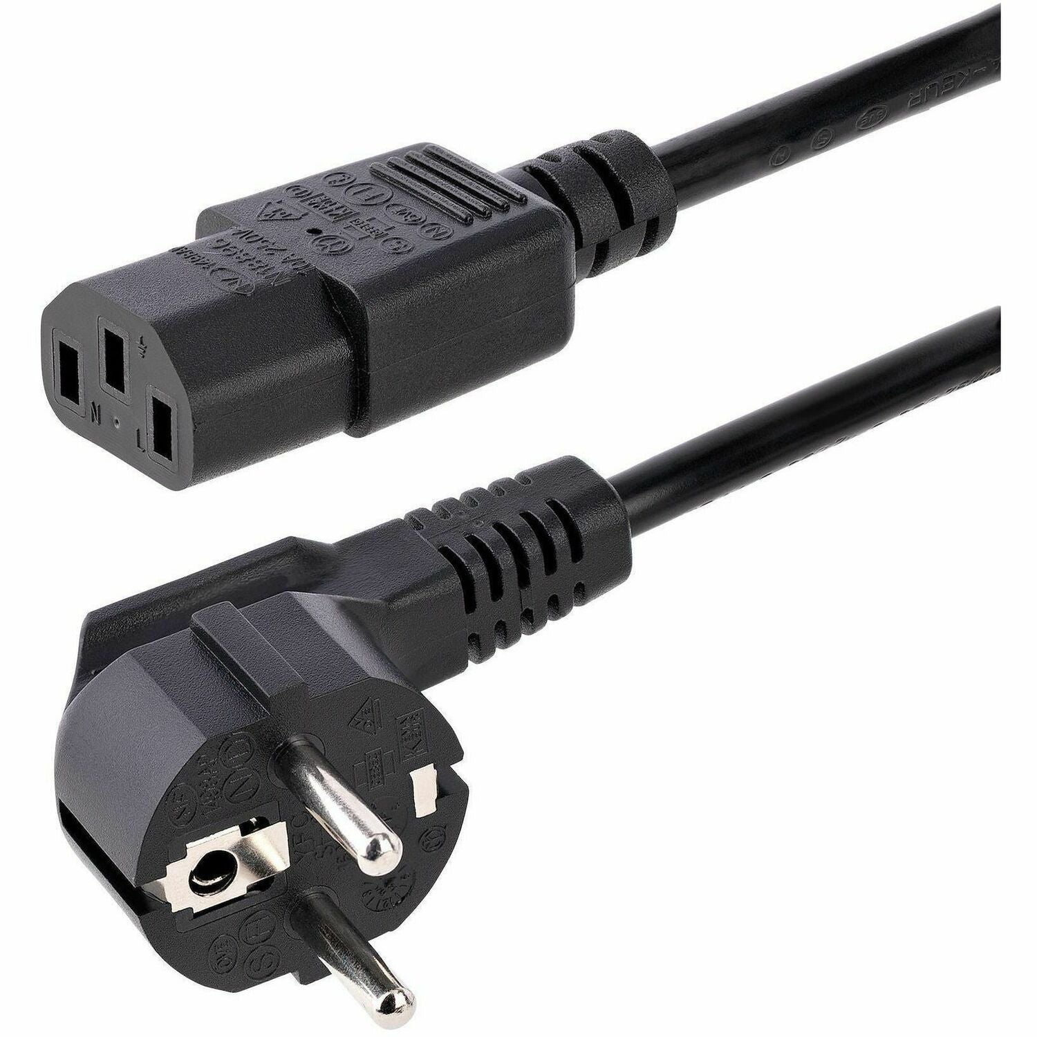 StarTech.com 6 ft 2 Prong European Power Cord for PC Computers - PXT101EUR