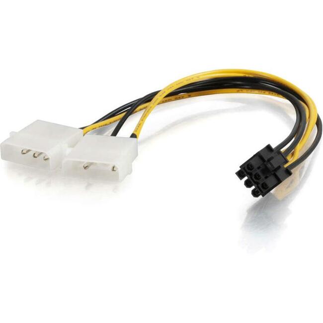 C2G 10in One 6-pin PCI Express to Two 4-pin Molex Power Adapter Cable - 35522