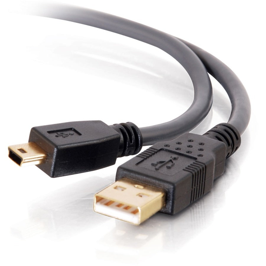 C2G Ultima Series 16.4ft USB A to USB Mini B Cable - USB to Mini B Cable - USB 2.0 - Black - M/M - 29653