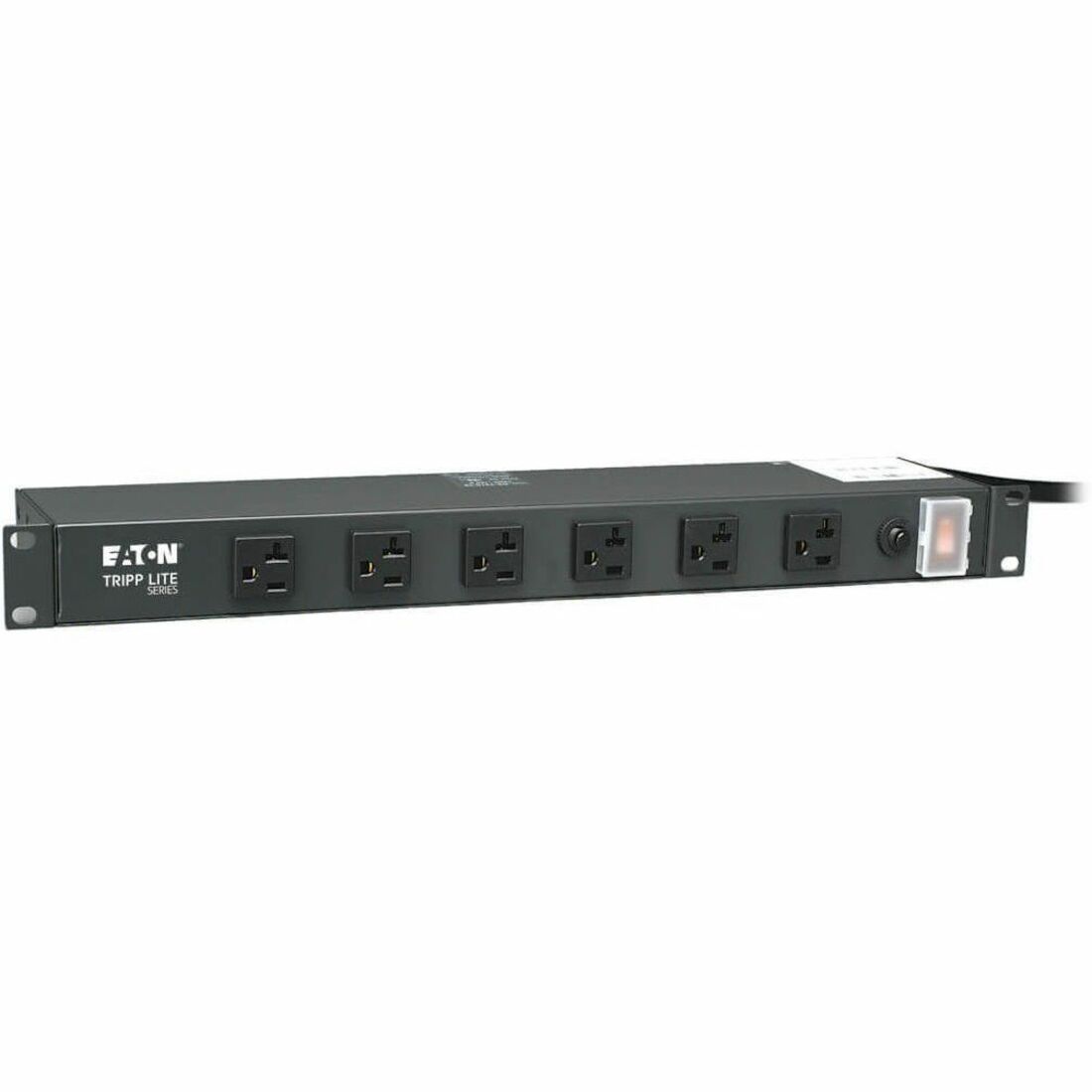 Tripp Lite by Eaton 1U Rack-Mount Power Strip 120V 20A L5-20P 12 Outlets (6 Front-Facing 6-Rear-Facing) 15 ft. (4.57 m) Cord - RS-1215-20T