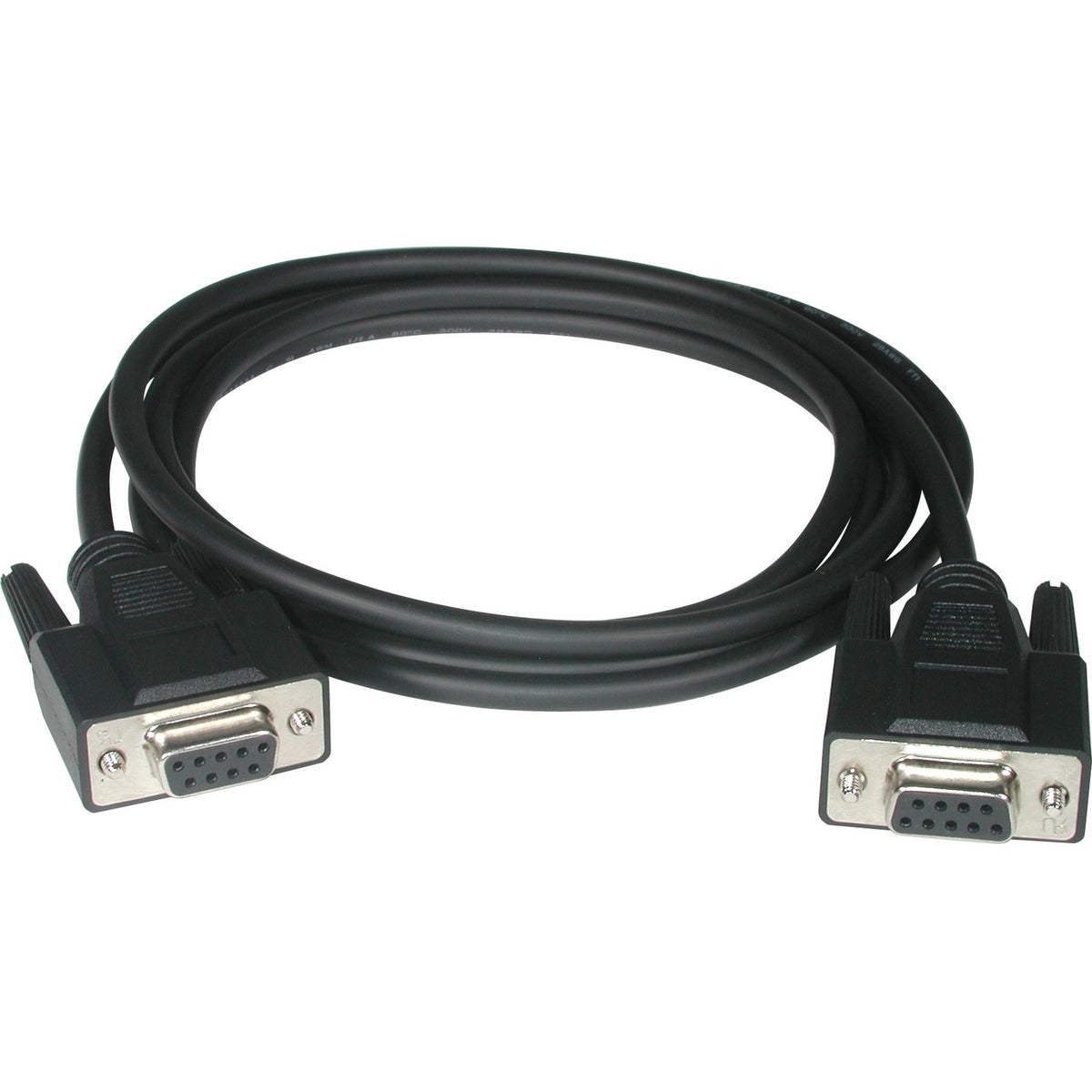 C2G 15ft DB9 F/F Null Modem Cable - Black - 52040