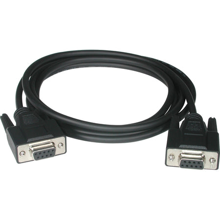C2G 15ft DB9 F/F Null Modem Cable - Black - 52040