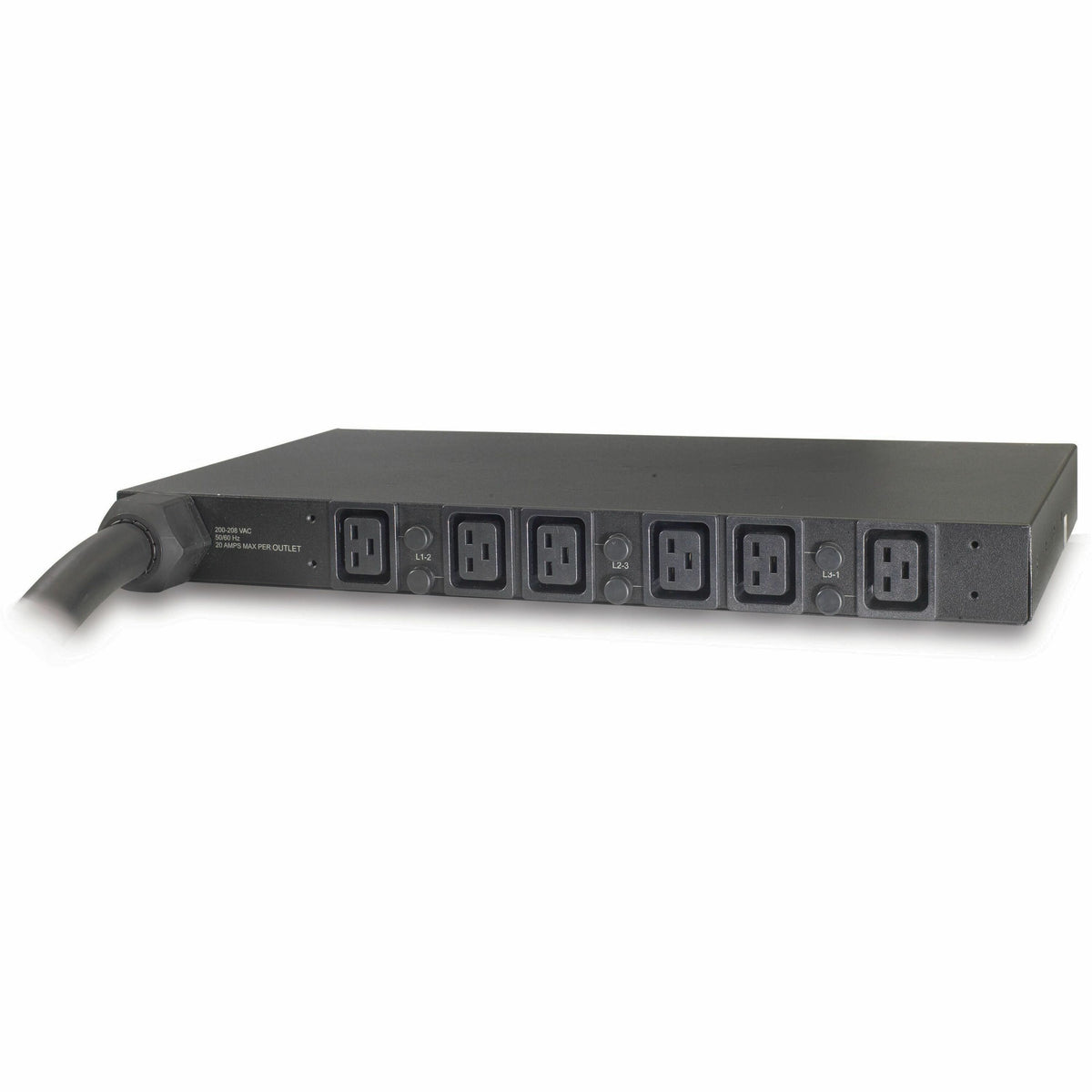 APC NetShelter Basic Rack PDU, 1U, 14.4kW, 208V, 6 C19 outlet - AP7516